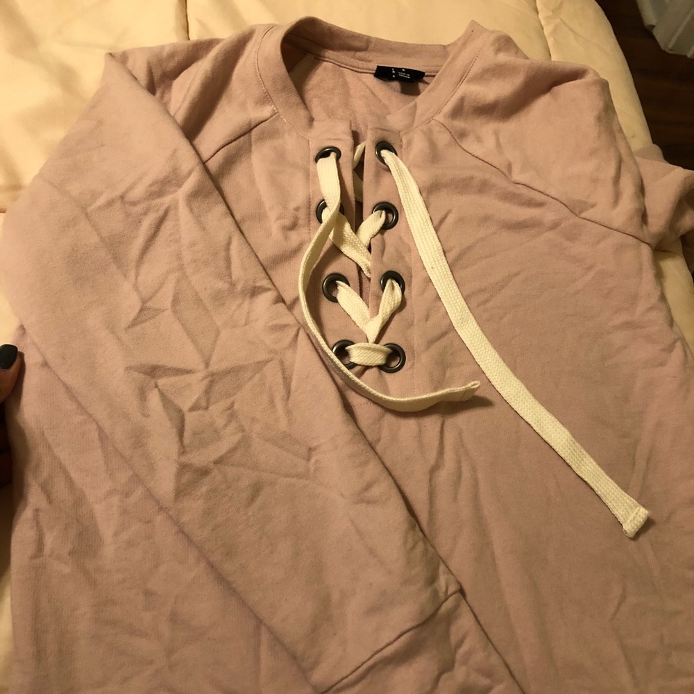 Blush pink semi- sweater